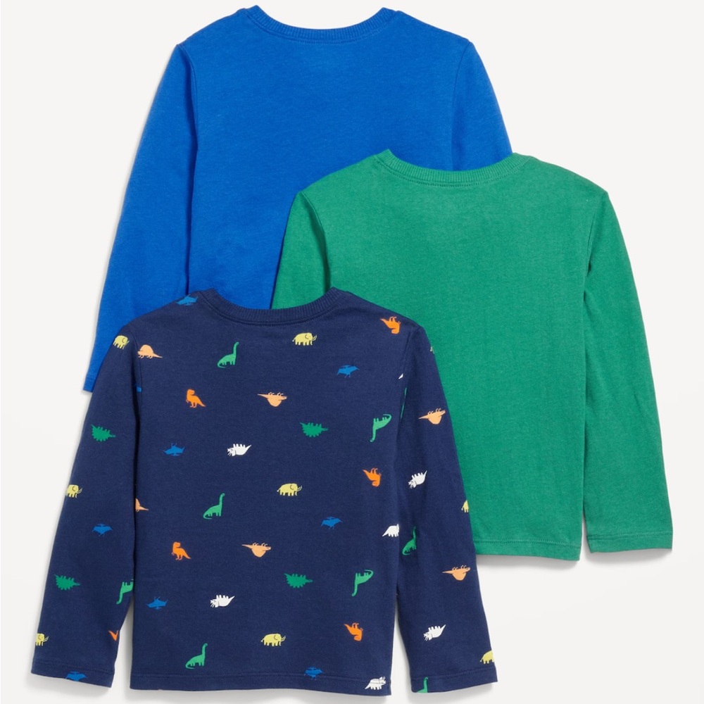 COPY - Kids' Blue, Green, and Patterned Long Sleeve Shirts